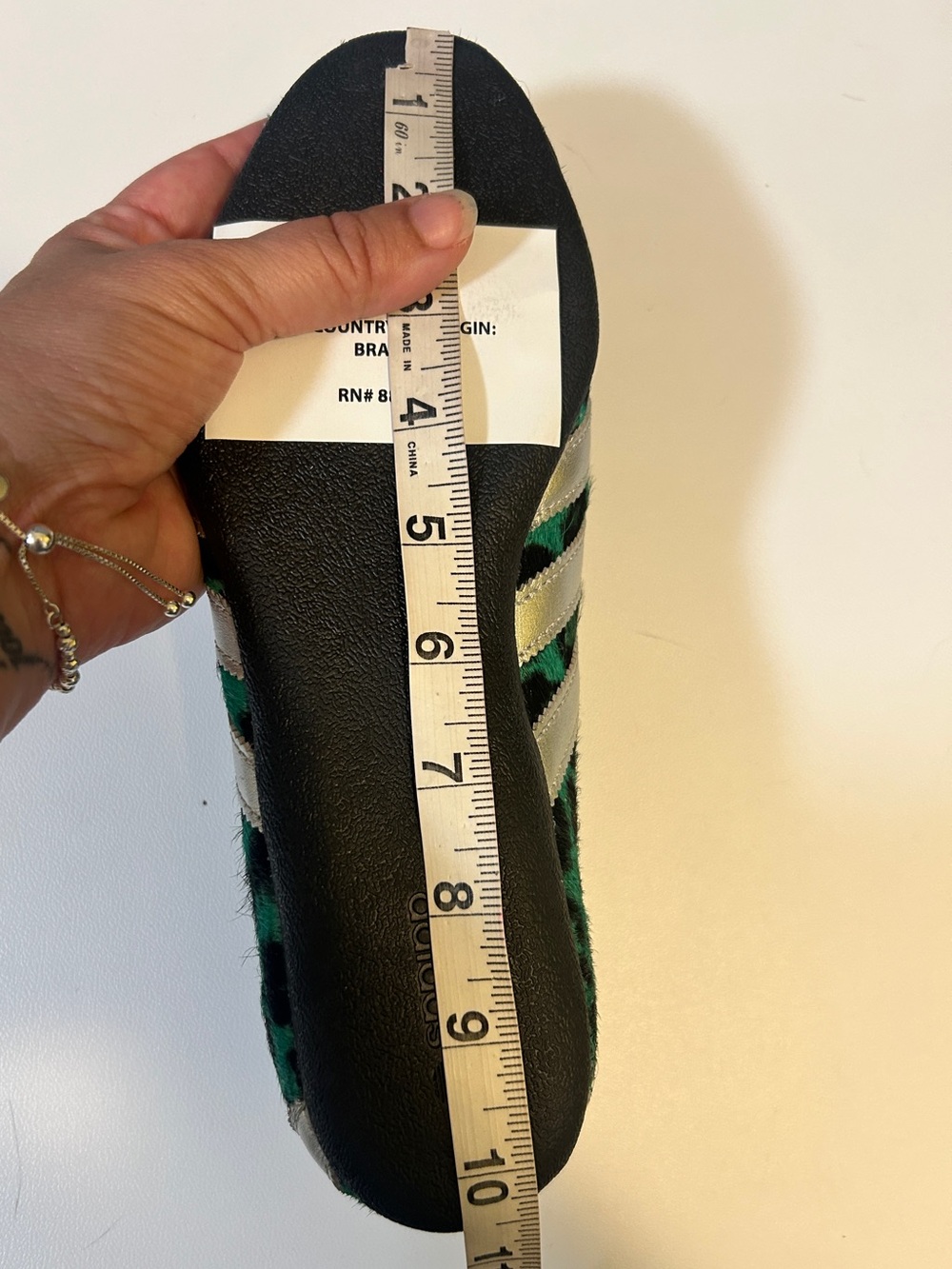 adidas Originals Tokyo W Green Leopard Print Pony Hair Sneakers Size 8.5 NWT - Picture 12 of 12